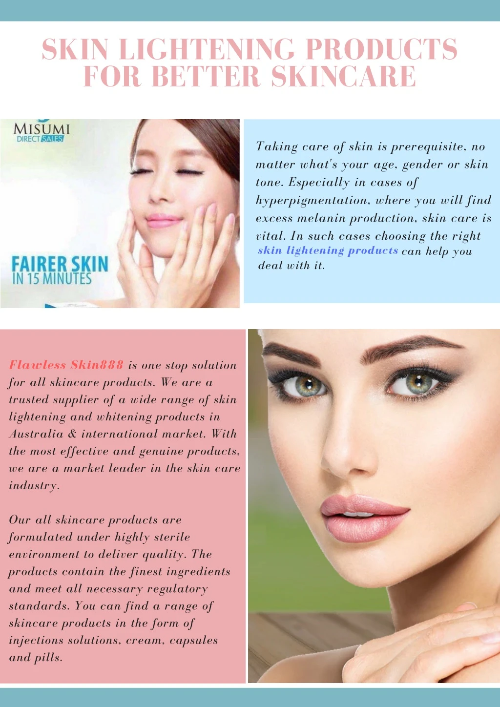 skin lightening products for better skincare