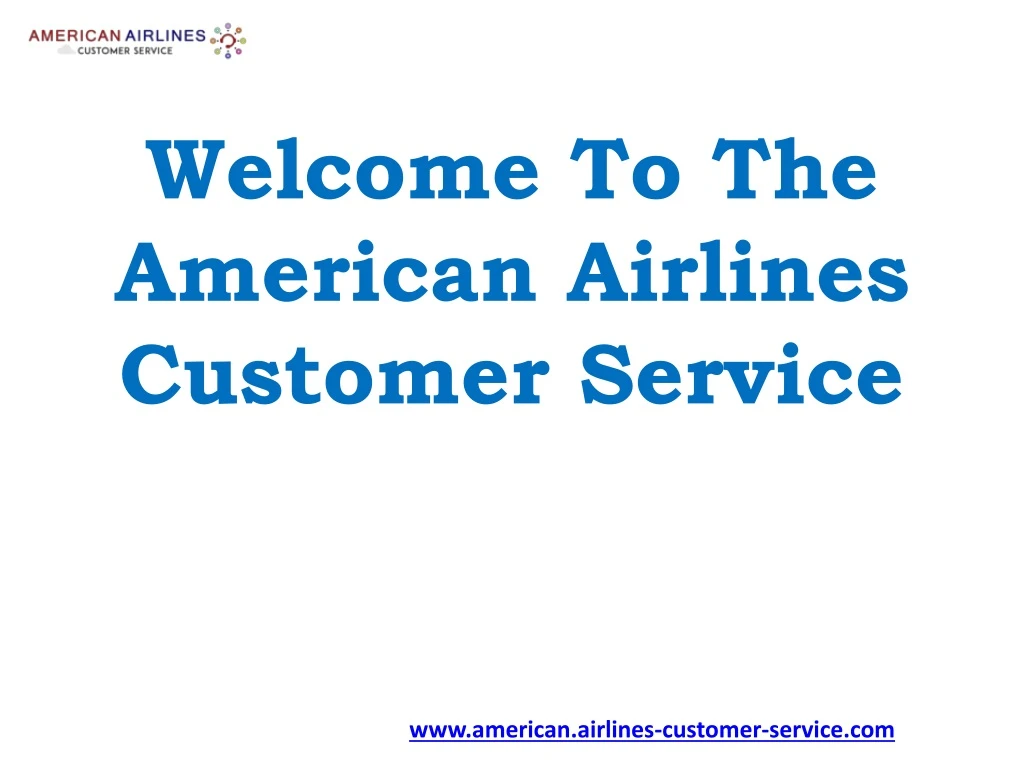 welcome to the american airlines customer service