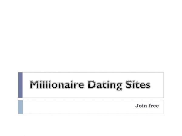 Top Millionaire Dating Sites