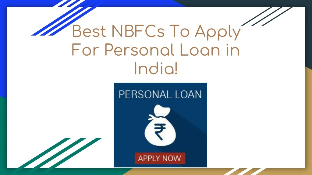 best nbfcs to apply for personal loan in india