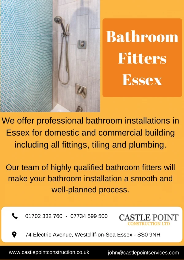 Bathroom Fitters Essex