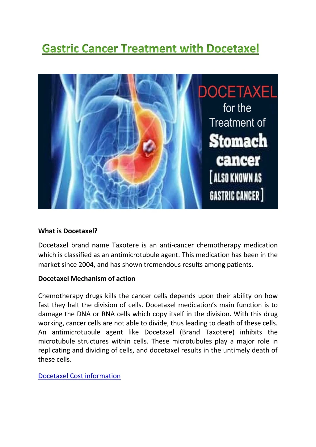 what is docetaxel