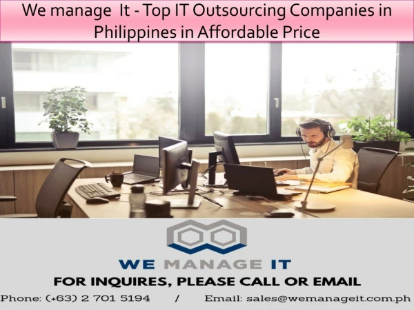 We manage It - Top IT Outsourcing Companies in Philippines in Affordable Price