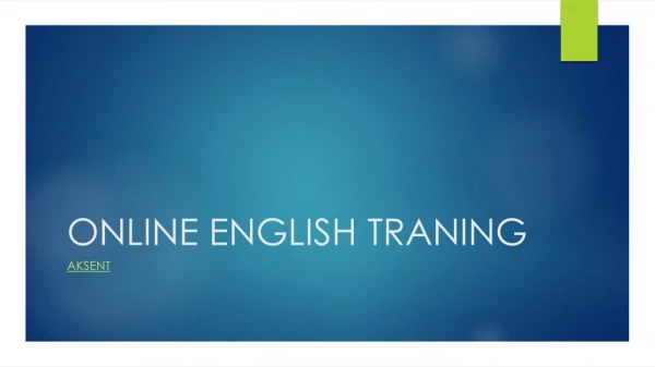 Online English Training