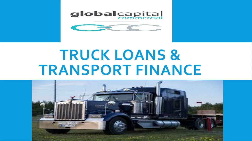 truck loans transport finance