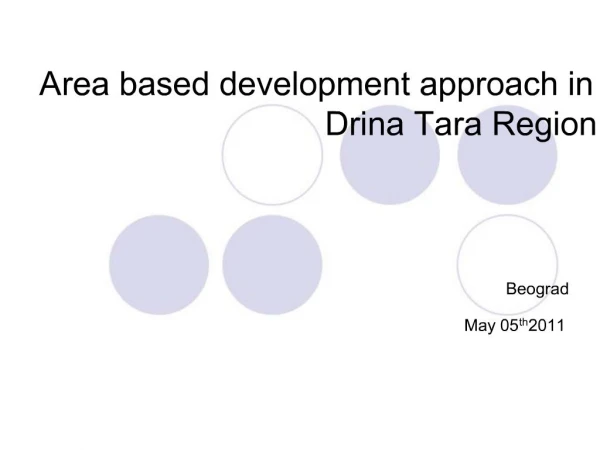 Area based development approach in Drina Tara Region