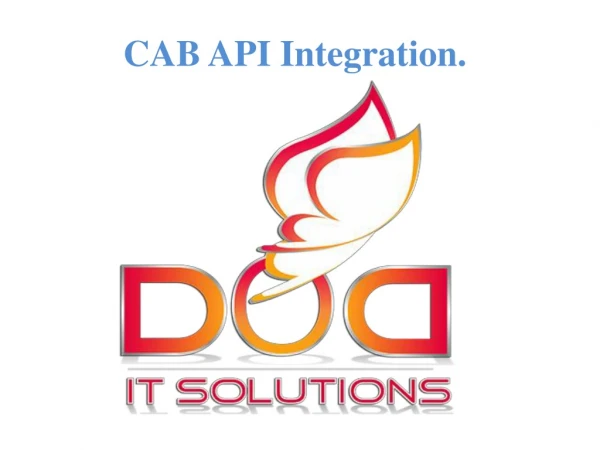CAB API Integration.