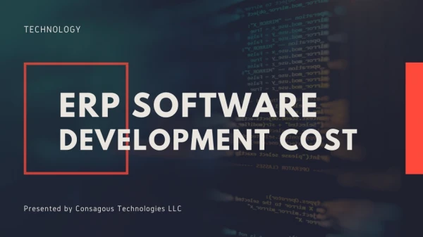Guide to Estimating the ERP Software Development Cost!