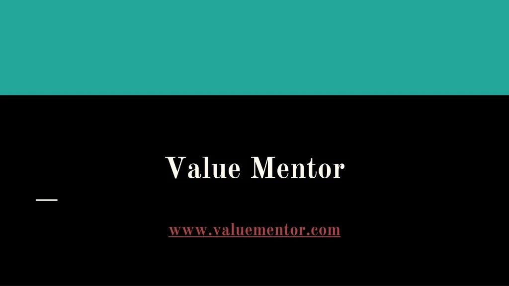 value mentor