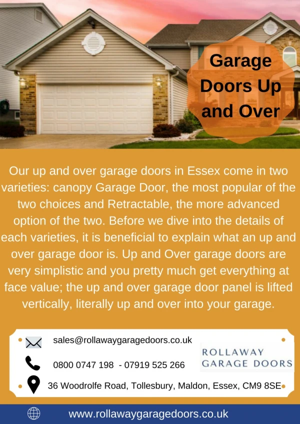 Garage Doors Up and Over Essex
