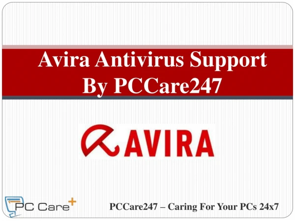 Technical Support for Avira Antivirus by PCCare247