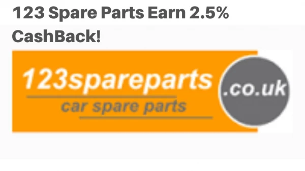 123 Spare Parts Earn 2.5% CashBack! - Panda CashBack