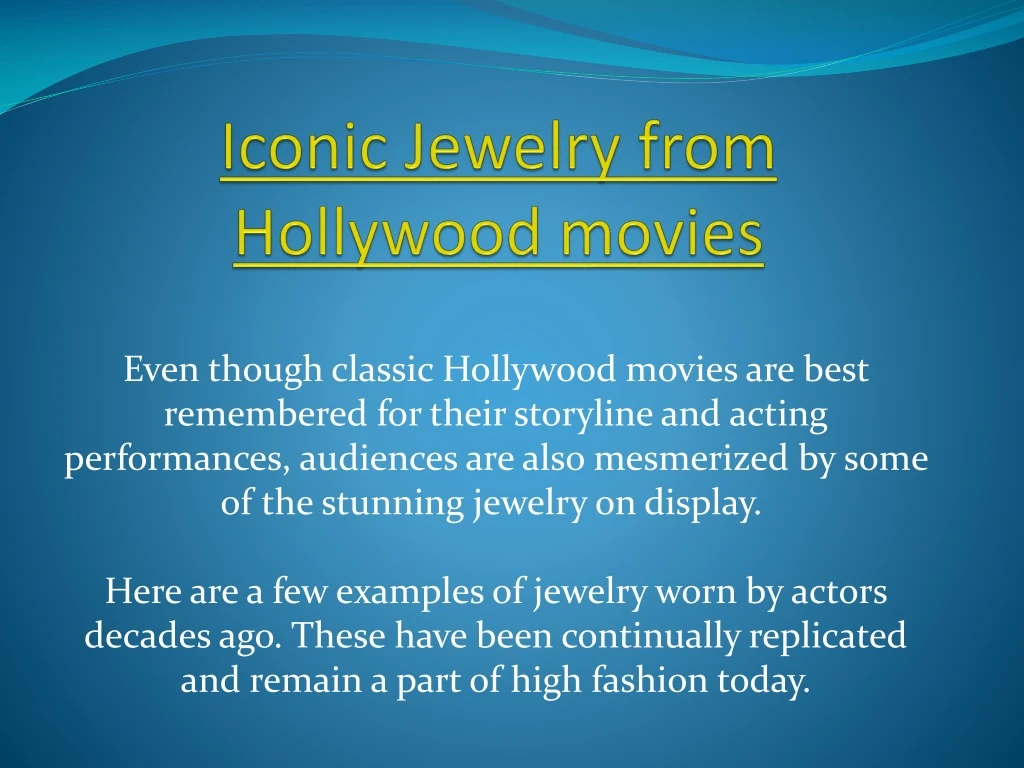 iconic jewelry from hollywood movies