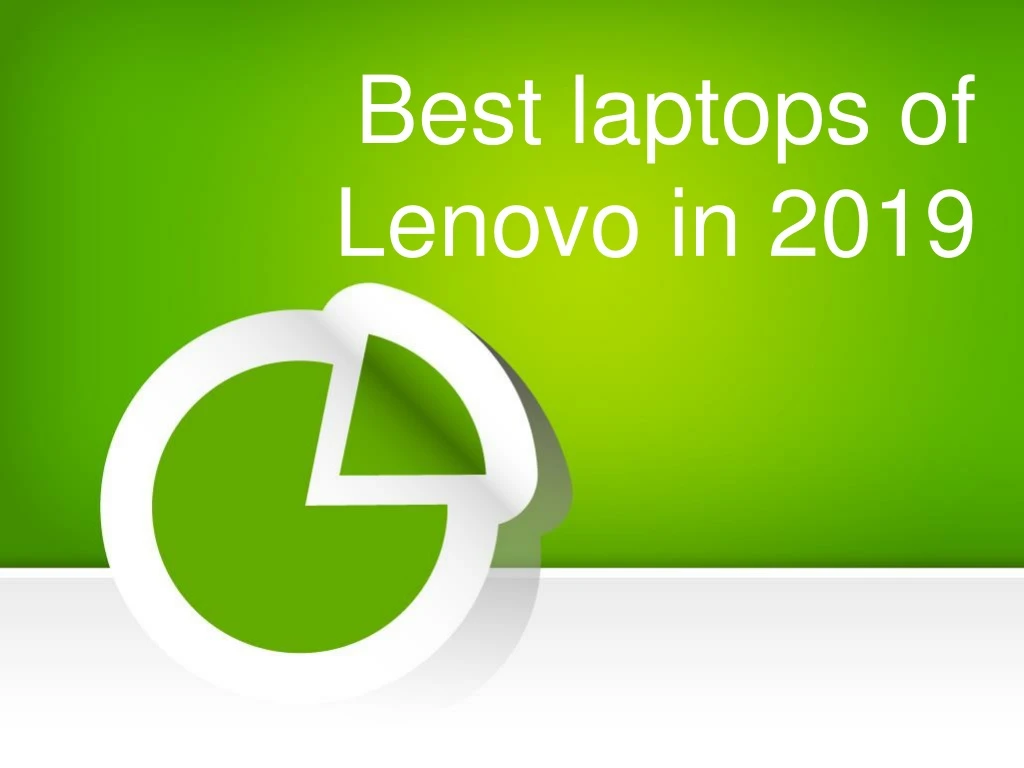 best laptops of lenovo in 2019