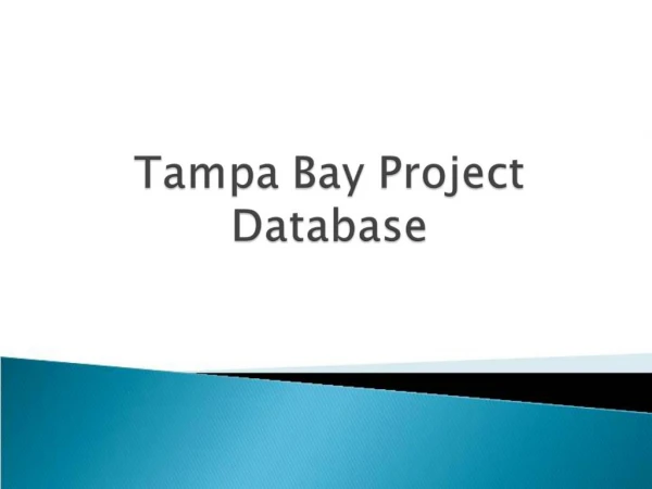 Tampa Bay Project Database