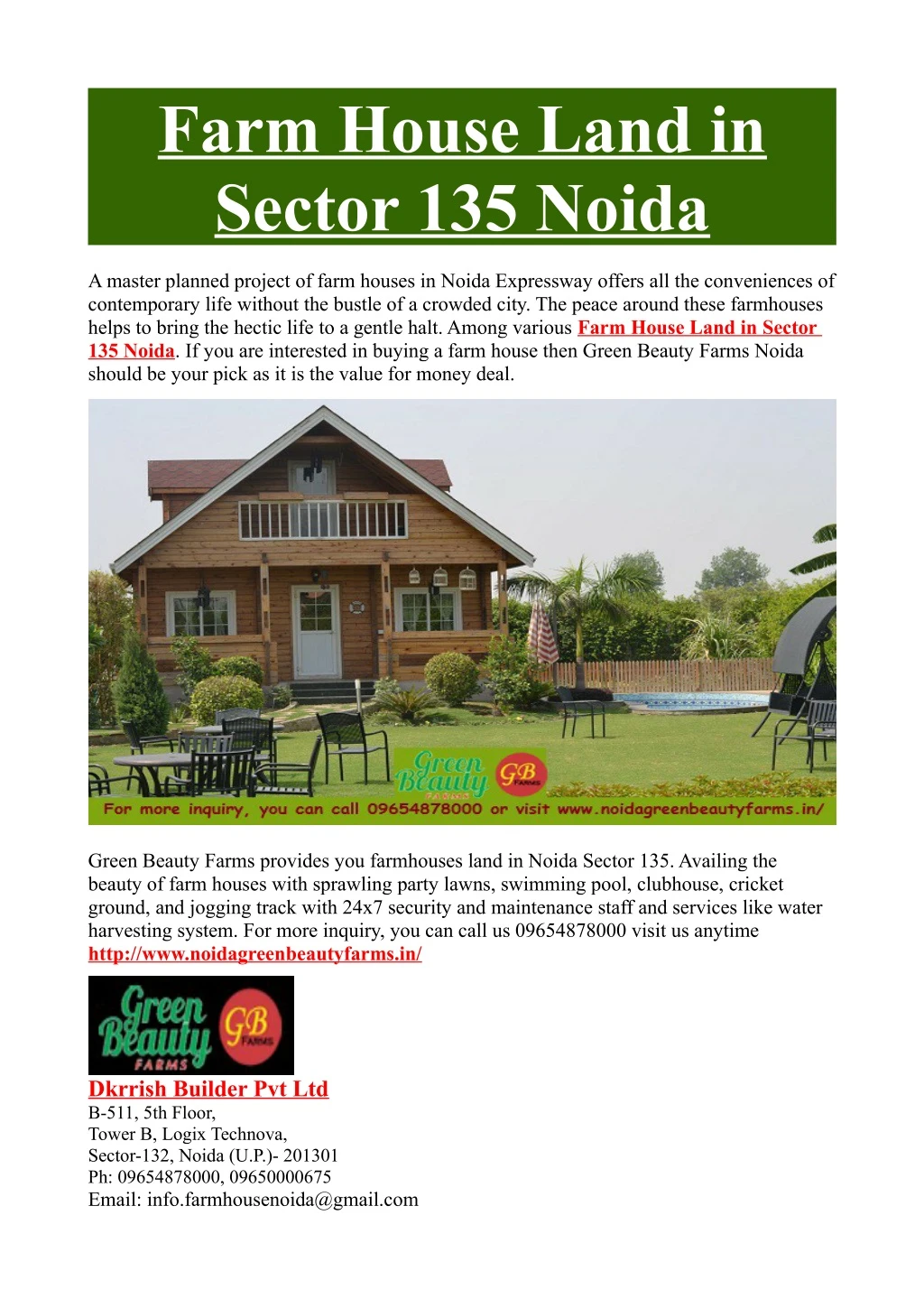farm house land in sector 135 noida