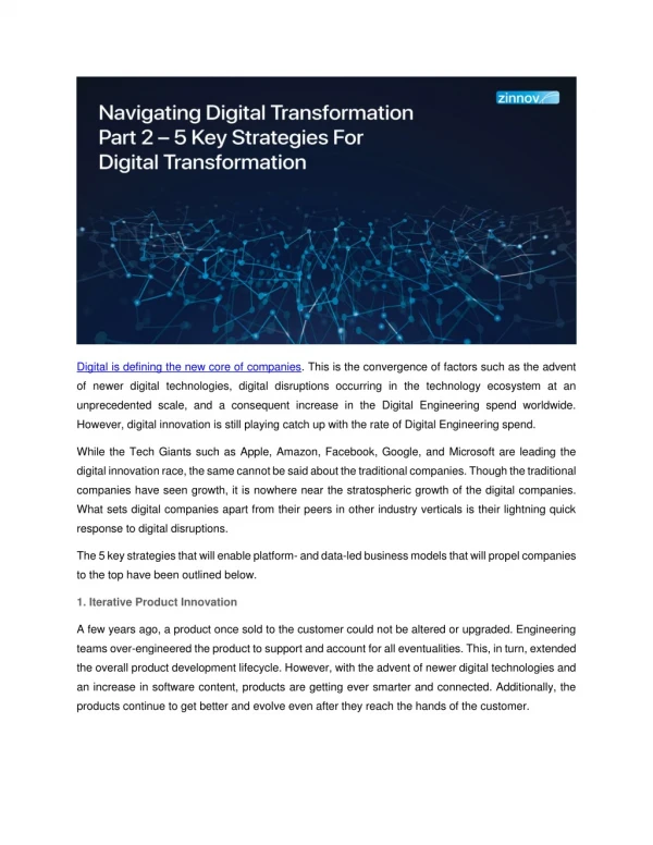 5 key strategies to win at digital transformation
