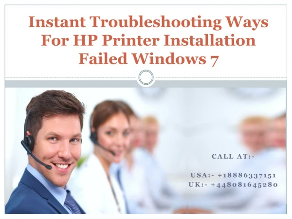 Steps to Fix HP Printer Installation Failed Windows 7