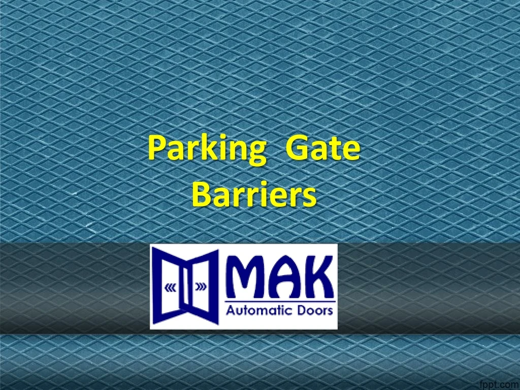 parking gate barriers