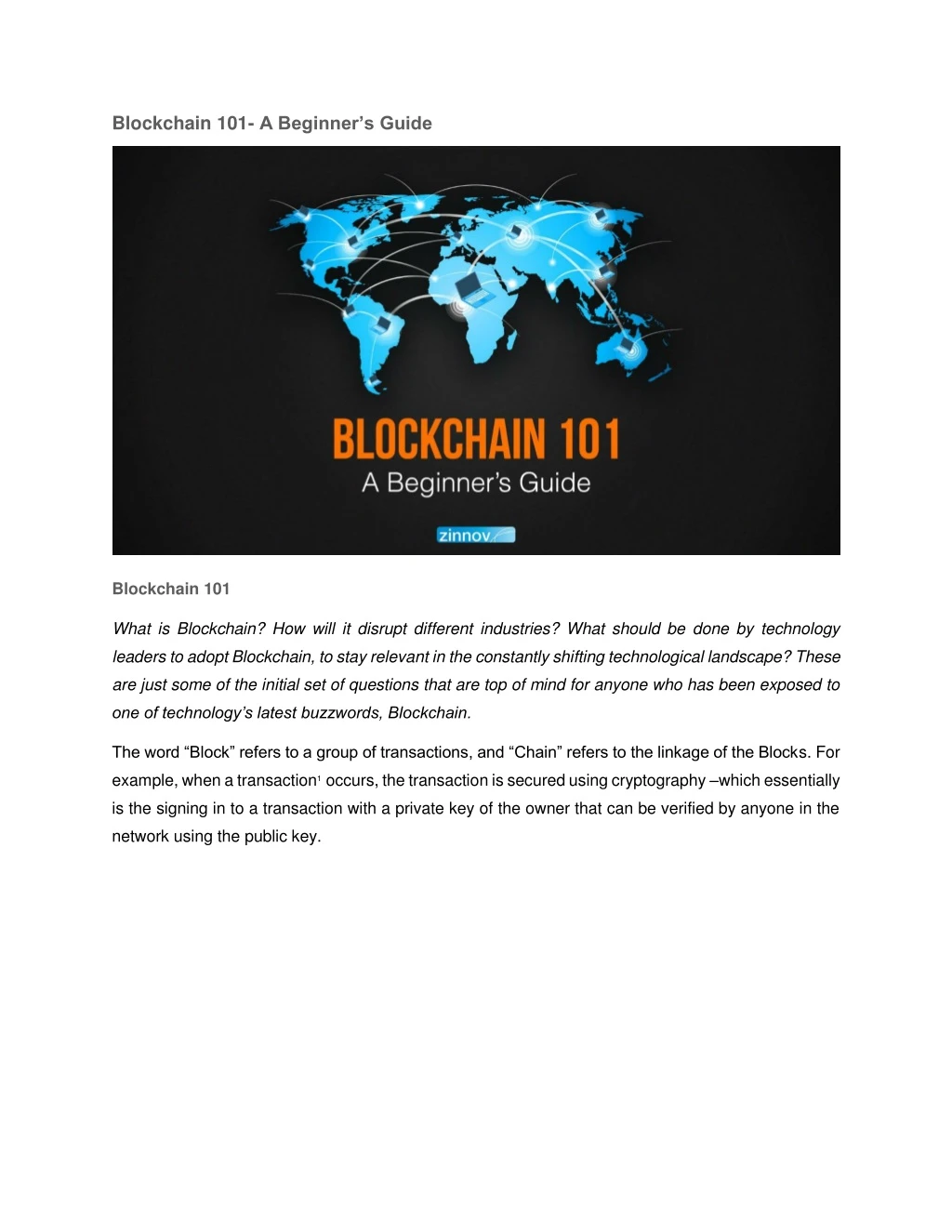 blockchain 101 a beginner s guide