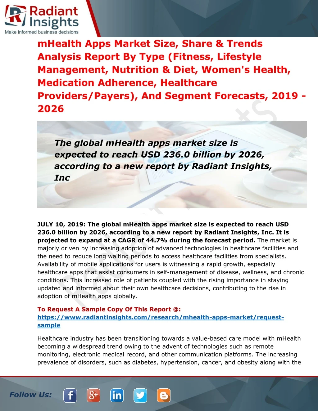 mhealth apps market size share trends analysis
