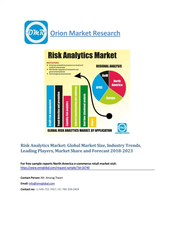 Risk Analytics Market Segmentation, Forecast, Market Analysis, Global Industry Size and Share to 2023