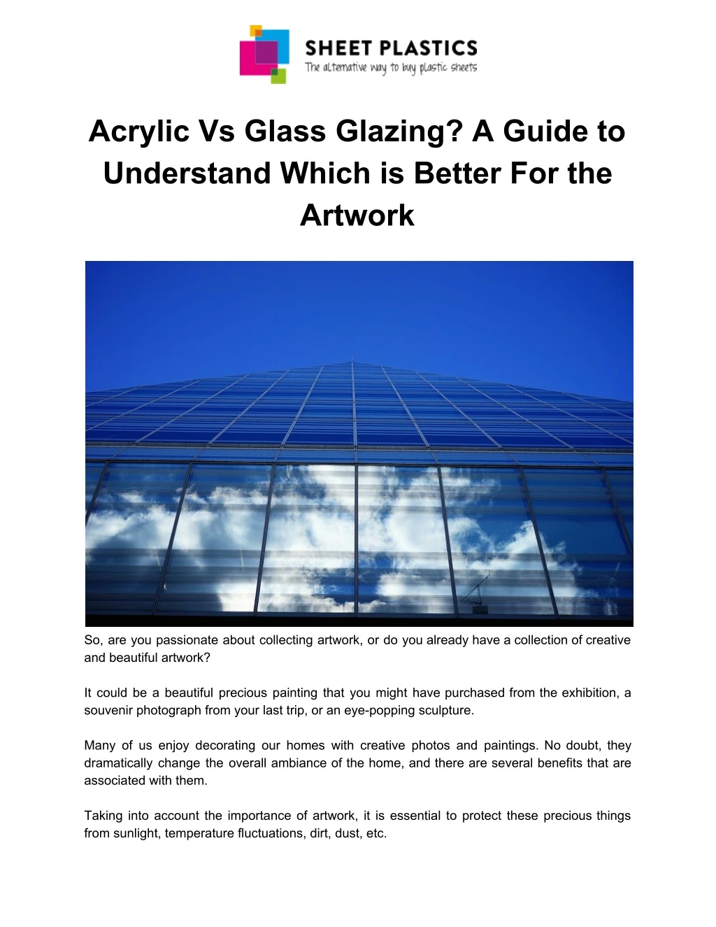 acrylic vs glass glazing a guide to understand