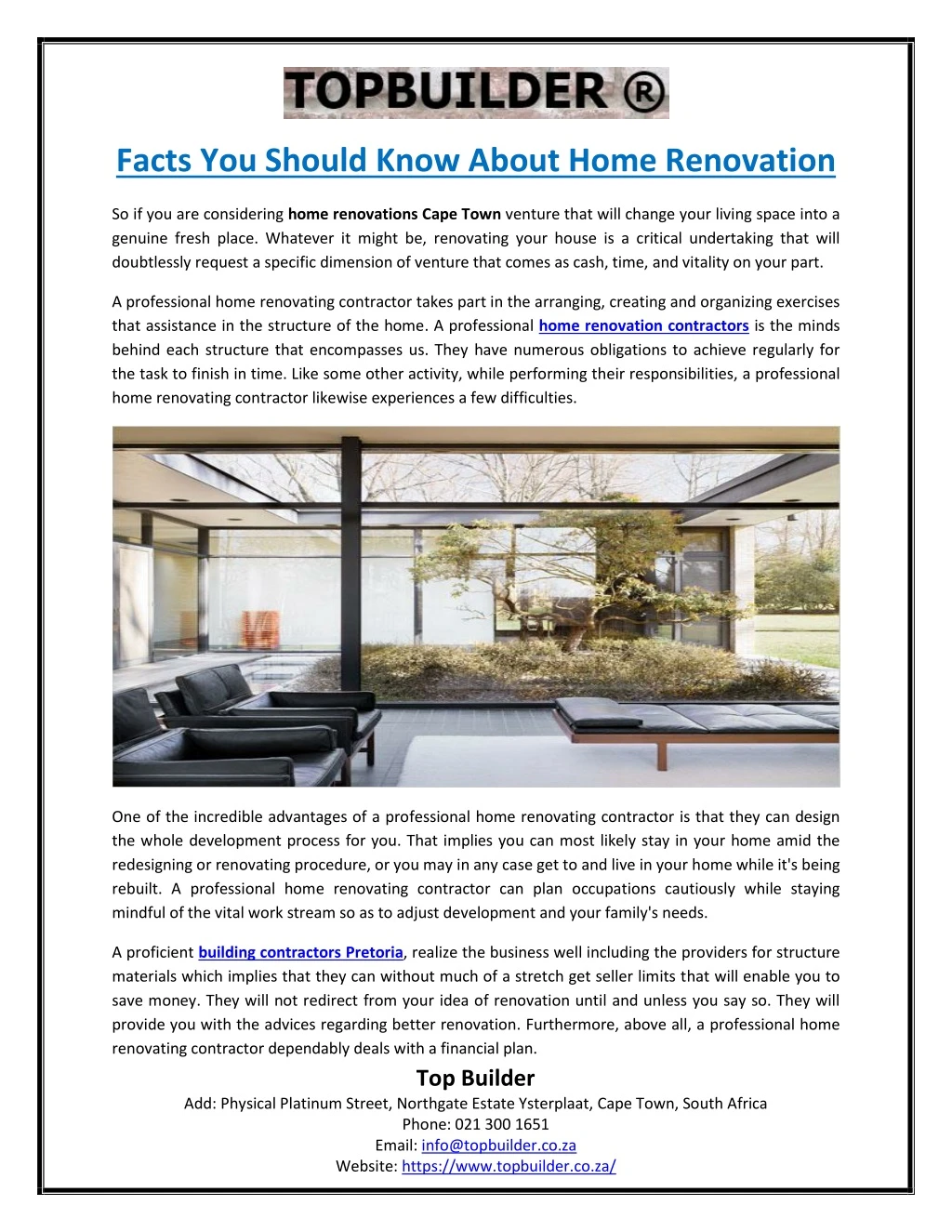 facts you should know about home renovation