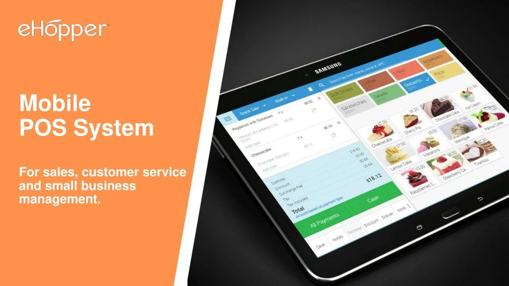 mobile pos system for sales customer service and small business management