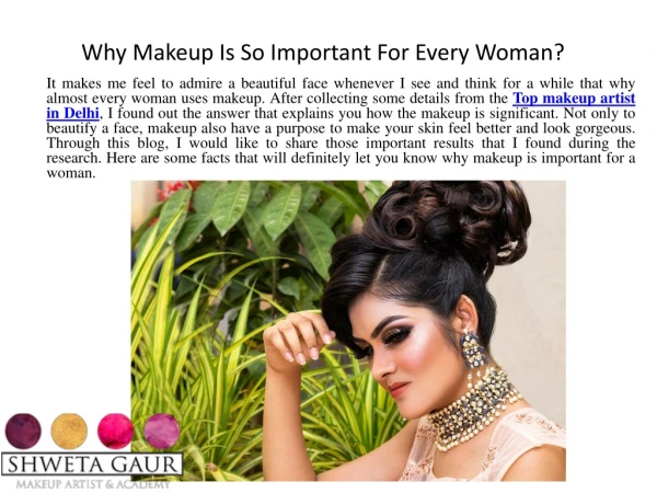 Why Makeup is So Important for Every Woman