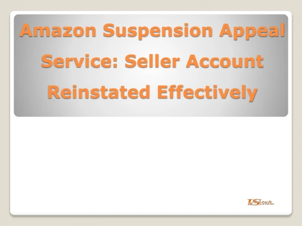 Amazon Suspension Appeal Service: Seller Account Reinstated Effectively