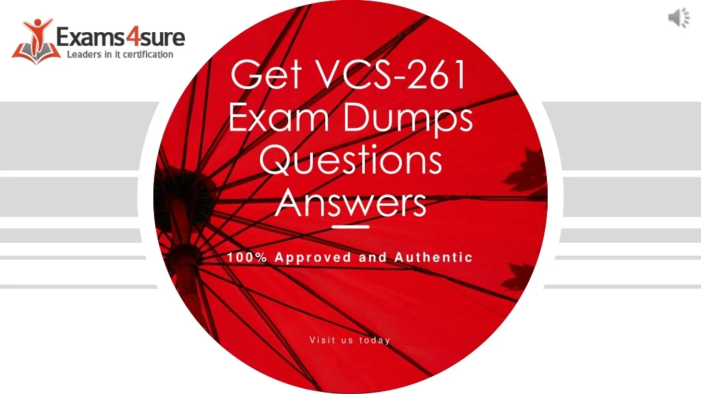 get vcs 261 exam dumps questions answers