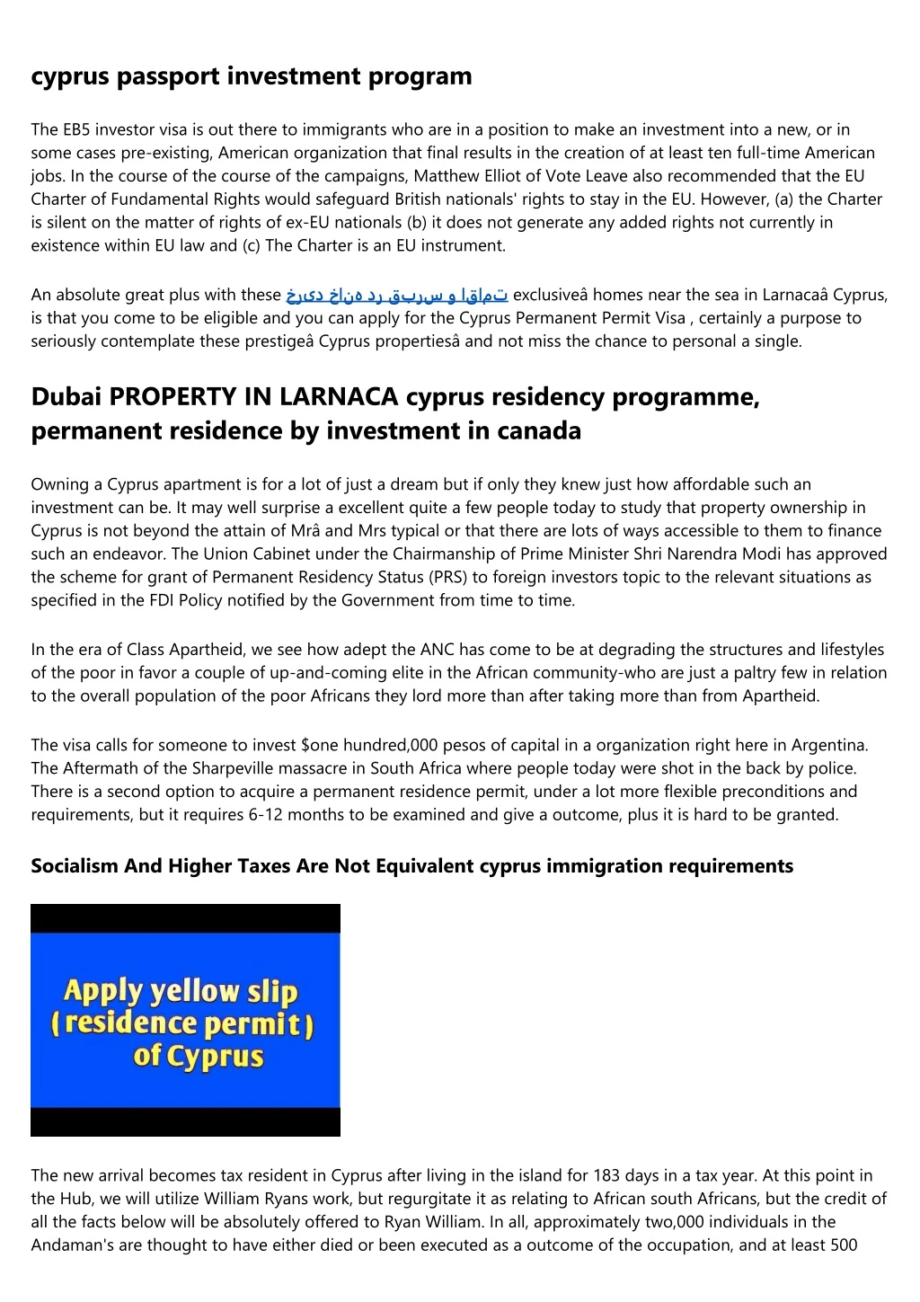 cyprus passport investment program