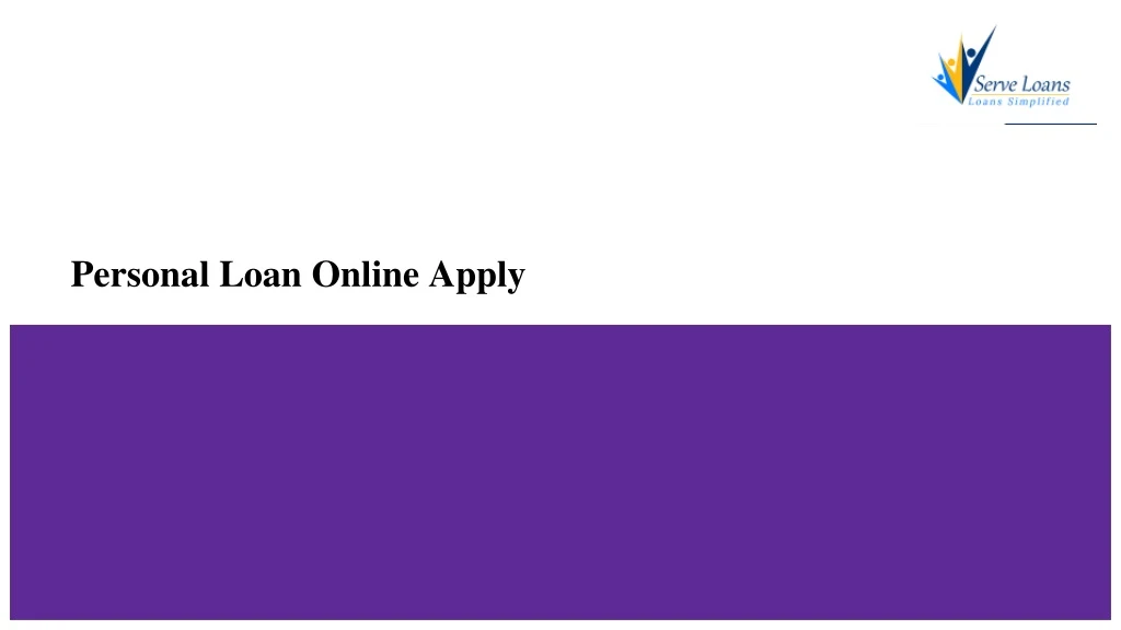 personal loan online apply