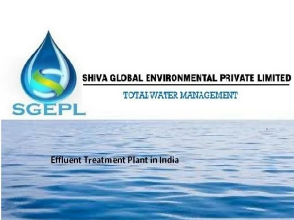 Effluent treatment plant in india