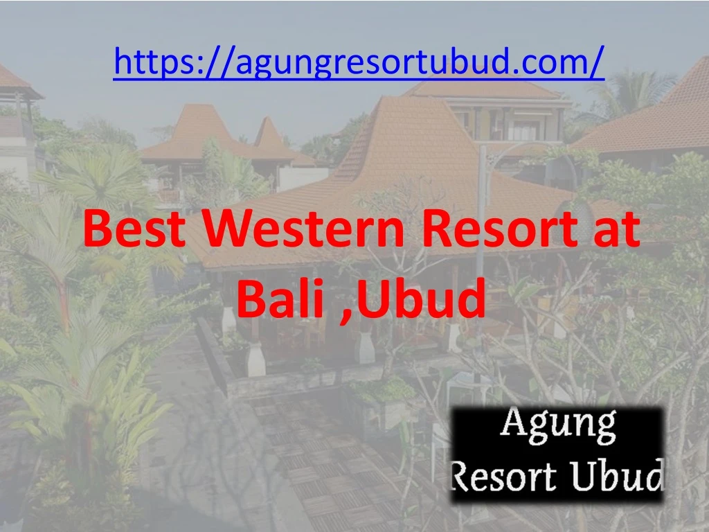 best western resort at bali ubud