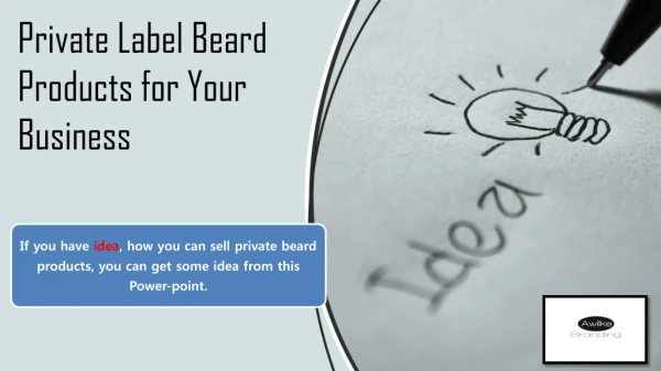 Private Label Beard Oil – Awilke Branding