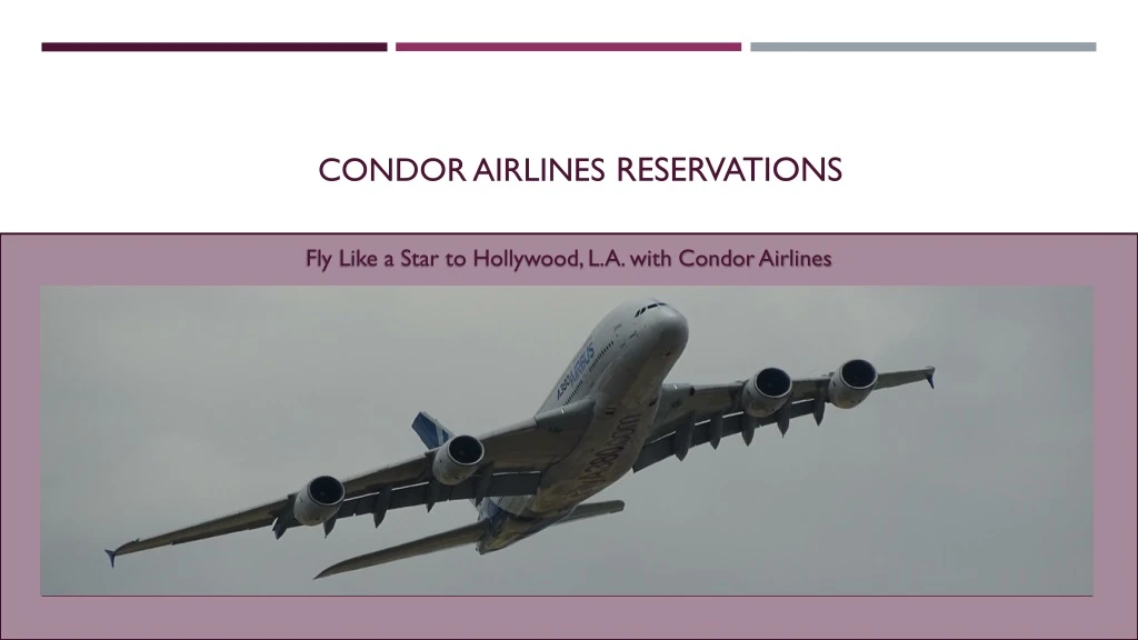 condor airlines reservations