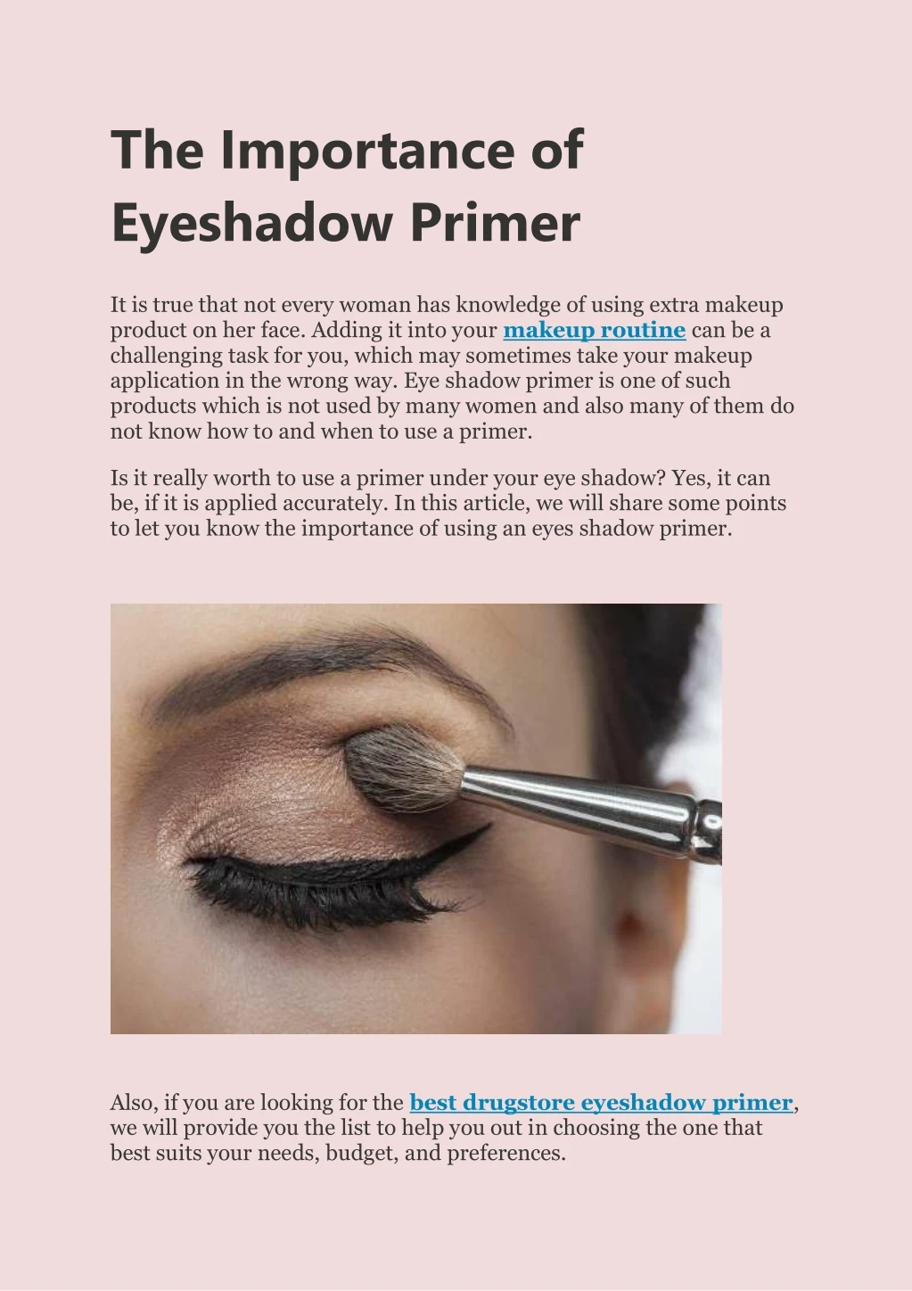 the importance of eyeshadow primer