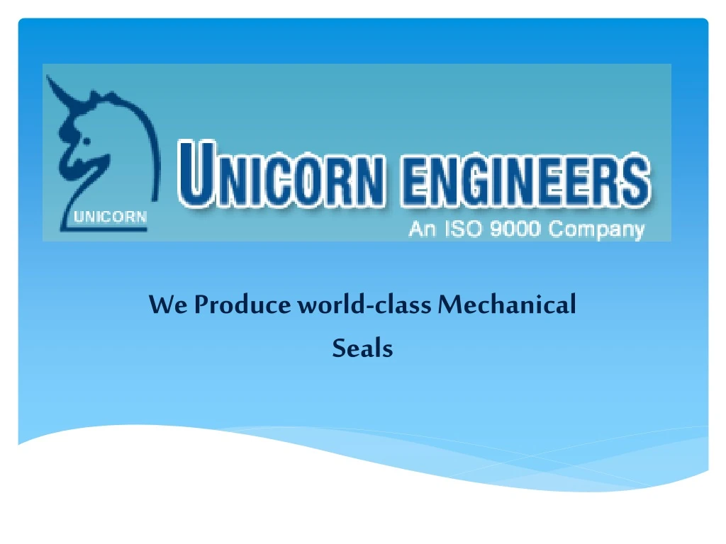 we produce world class mechanical seals