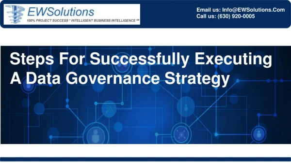 Steps For Sucessfully Executing A Data Governance Strategy