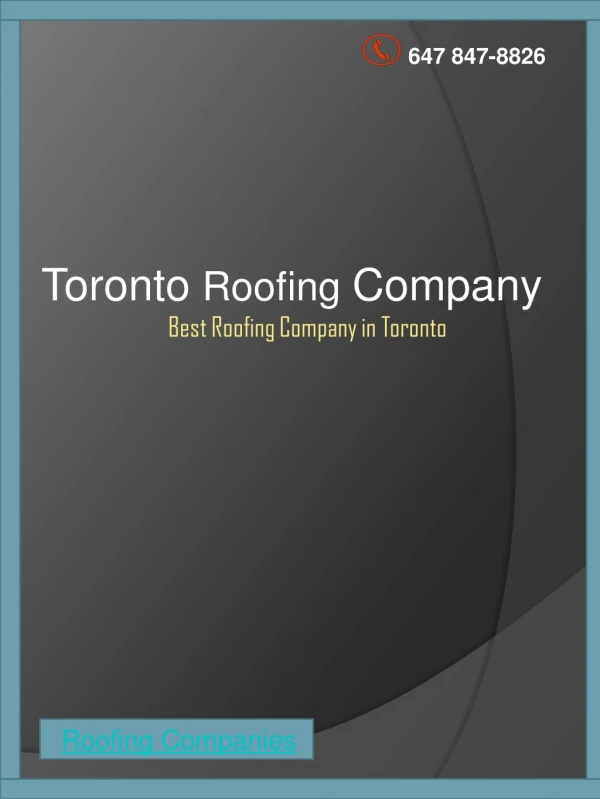 Reliable Roof Repair Services