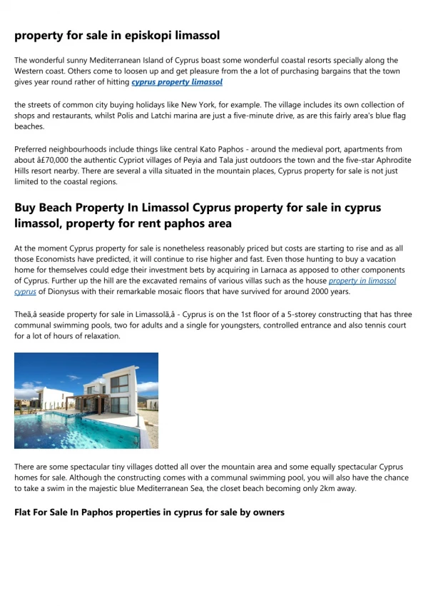 property to buy in cyprus - Premium Properties