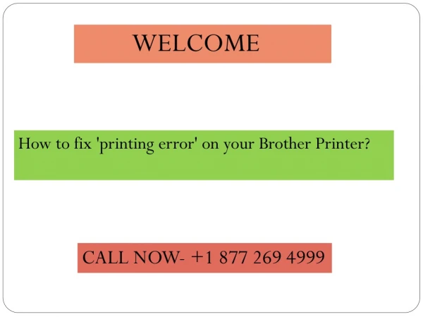 How to fix 'printing error' on your Brother Printer?