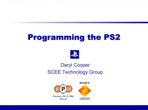 Programming the PS2