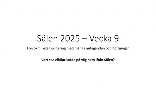 Sälen 2025 - Vecka 9