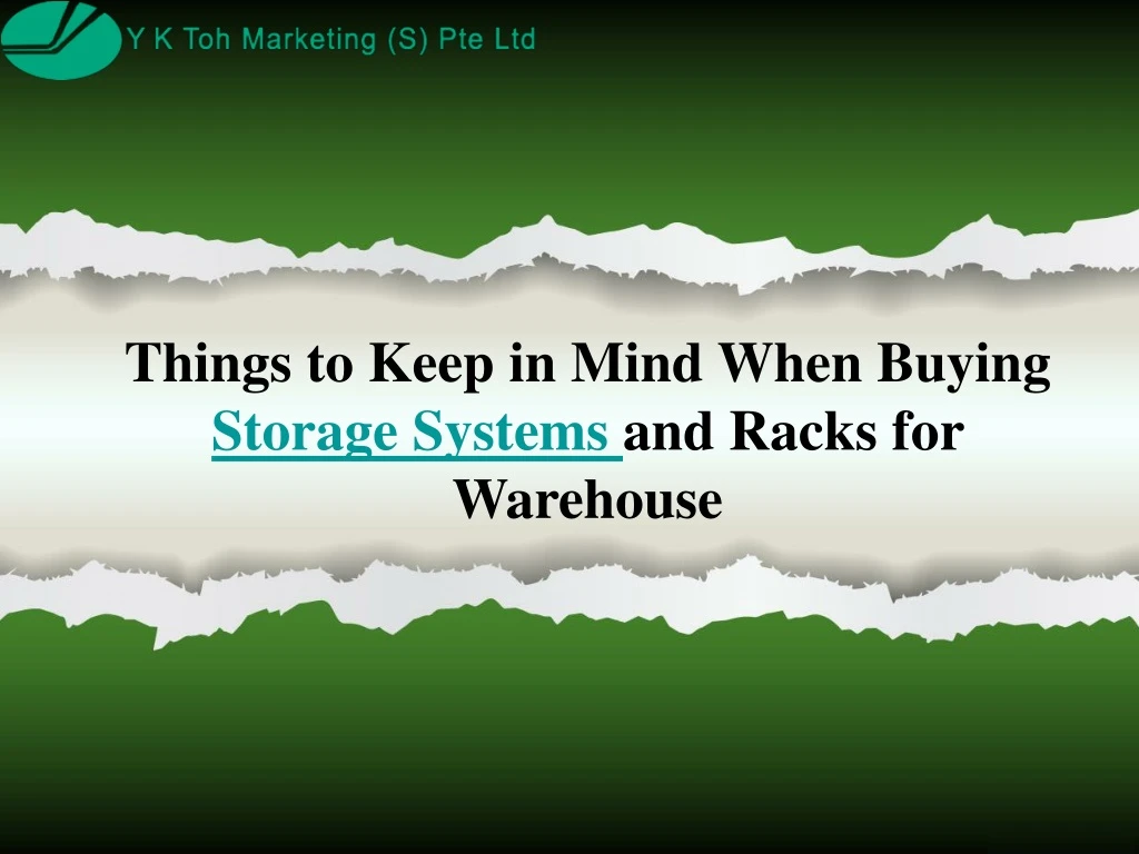 things to keep in mind when buying storage