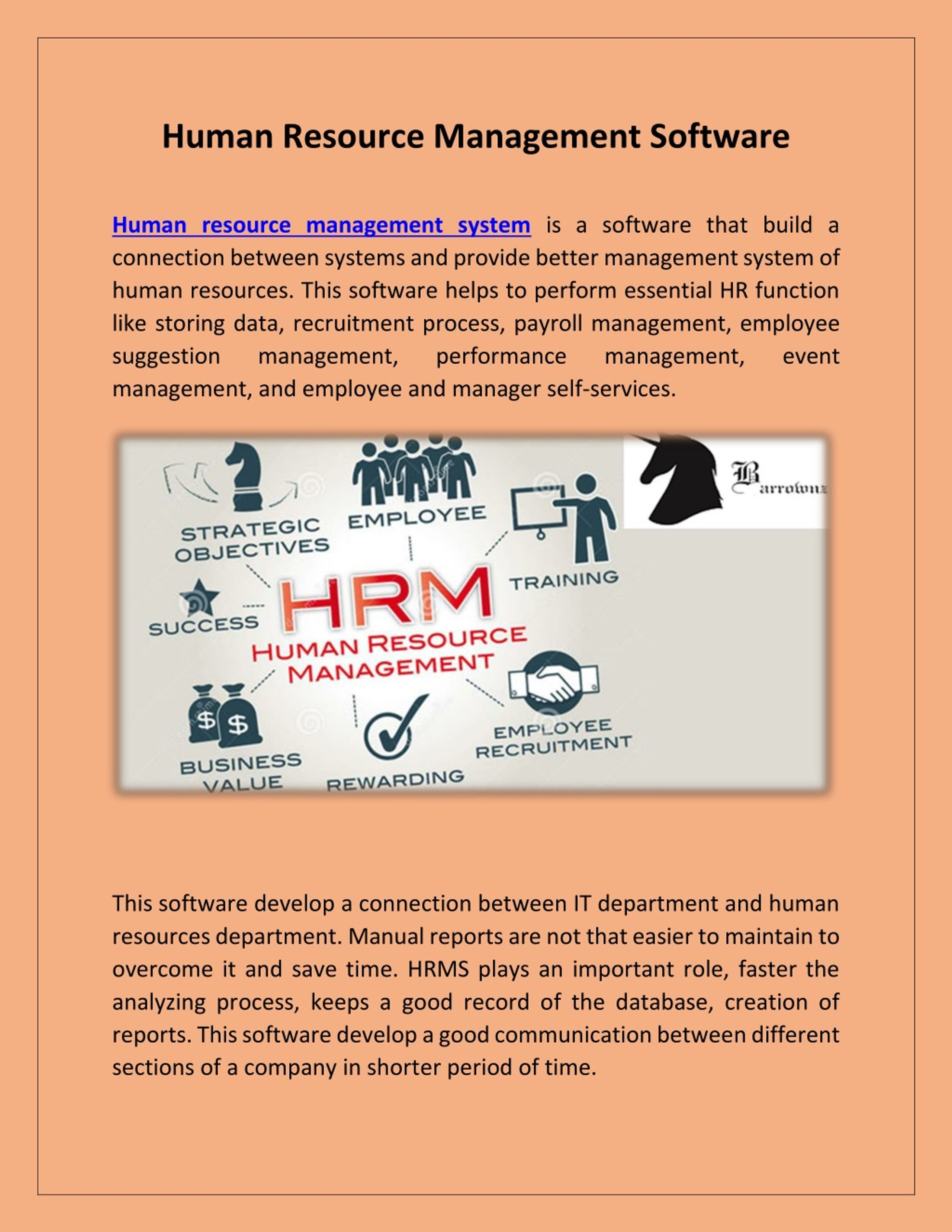 PPT - Human Resource Management Software PowerPoint Presentation, free ...