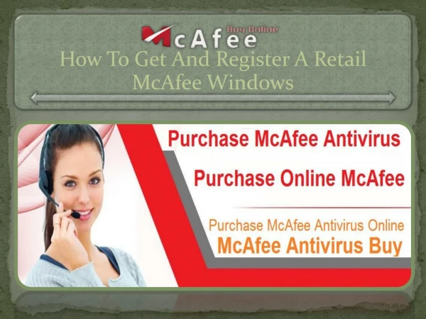 How To Get And Register A Retail McAfee Windows