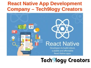 REACT NATIVE APP DEVELOPMENT COMPANY - slide 1